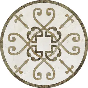 Waterjet and Stone madallion, Marble Pattern Floor Tiles