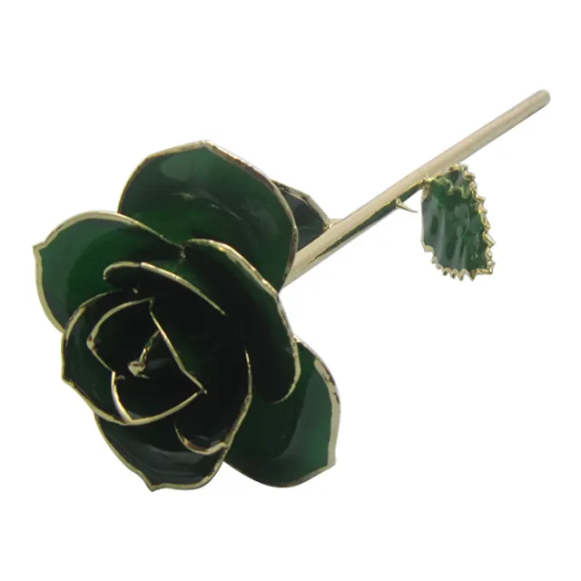 Hot Sale beliebte Blume Luxus Geschenk echte Gold Spitze natürliche Rose 24 Karat Gold Rose