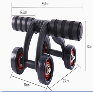 Roue abdominale de <span class=keywords><strong>musculation</strong></span>, outil pour les exercices de <span class=keywords><strong>musculation</strong></span>, 4 pièces - Product Image 2