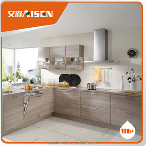 Moderne grain style mélamine <span class=keywords><strong>face</strong></span> armoires de <span class=keywords><strong>cuisine</strong></span> - Product Image 5