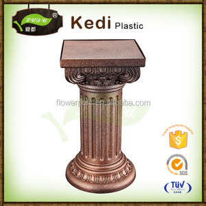 Decorazione <span class=keywords><strong>giardino</strong></span> intagliato a mano pilastri in <span class=keywords><strong>plastica</strong></span> di colore scuro colonna romana - Product Image 3