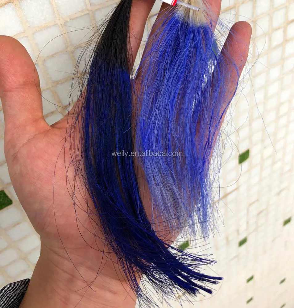 Cheveux thermochromiques invisibles, couleur bleu d'humeur, 1 pièce