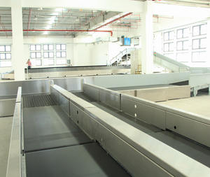 Zincir + Sürtünme sürücü havacılık bagaj bavul düz plaka bant konveyör/havaalanı bagaj atlıkarınca - Product Image 5