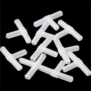 4mm Eco-Friendly Branco Tee Plástico T 3-Way <span class=keywords><strong>Aquarium</strong></span> Air Pump Tubing Conectores para <span class=keywords><strong>Fish</strong></span> Tank - Product Image 2
