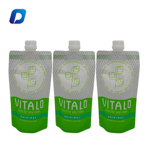 Personalizado de alta calidad de grado alimenticio Stand-Up líquido boquilla bolsa BPA libre con cremallera superior conveniente jugos leches personalizado - Product Image 6