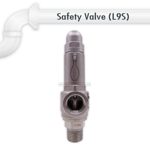 Válvula de seguridad de baja elevación con resorte de acero inoxidable tipo sellado L9S - Product Image 2
