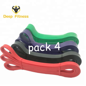 <span class=keywords><strong>Bandas</strong></span> Elásticas con Diferentes Potencias para el Entrenamiento de Fuerza, Paquete de 4, Material de Látex Natural - Product Image 4