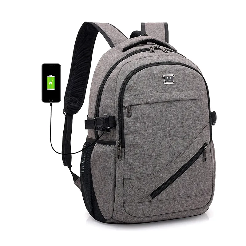 Новинка 2019, мужской рюкзак, сумка через плечо с замком паролем, рюкзак для ноутбука с USB-интерфейсом