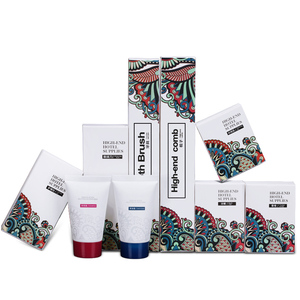 Juego de artículos de tocador desechables ecológicos para <span class=keywords><strong>hotel</strong></span>, artículos de tocador biodegradables y kit dental de pasta de dientes, paquete de viaje incluido - Product Image 1