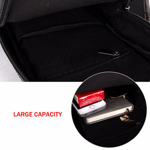 VICUNA POLO Trendige Brusttasche mit Vordertasche Neuerscheinung Casual PU-Leder Große Schwarze Umhängetasche Herrentasche - Product Image 6