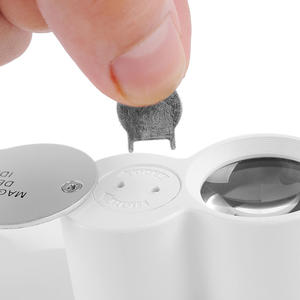 Licht Led Pocket Vergrootglas 40x Juweliers Loupe Glas Apparatuur Aangepast Violet Hoge Kwaliteit 1 Logo Wit Oem Vouw 6 Maanden 33G - Product Image 5