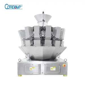 Coretamp Multi functions Multihead Weigher / Multi Head Scales Weighing Machine for puffer food and fruit