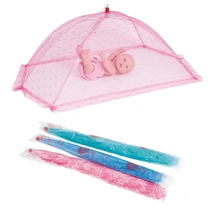 Цветная детская москитная сетка с зонтиком