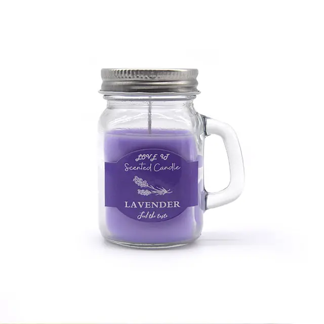 Lavender essential oil scented candle