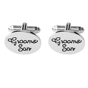 Regalos <span class=keywords><strong>de</strong></span> moda <span class=keywords><strong>Camisa</strong></span> Joyería Boda Fiesta <span class=keywords><strong>Gemelos</strong></span> Novio Hijo Letras <span class=keywords><strong>Gemelos</strong></span> <span class=keywords><strong>para</strong></span> hombres - Product Image 1