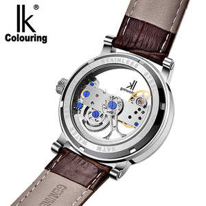 Orologio da Polso Meccanico Automatico Scheletrato IK Colouring 98393G da Uomo, Lusso con Cassa Trasparente, Relogio Masculino - Product Image 6