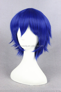 Anime japonés Durarara/Kuronuma Aoba corto 32cm azul Cosplay peluca/Peluca de pelo sintético - Product Image 4