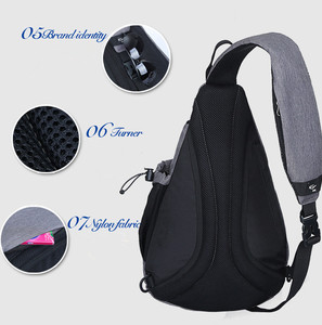 Borsa a Tracolla Sportiva Impermeabile in Nylon con Logo Personalizzato per Uso Esterno Unisex - Product Image 2