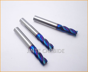 Metal duro recubrimiento TiAlN 4 flute fresas de corte dia 10 mm HRC68 - Product Image 5