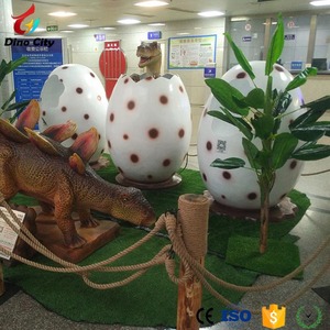 Modello sveglio dell'uovo del dinosauro della vetroresina della decorazione all'aperto - Product Image 1