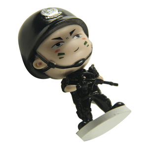 Estatua personalizada hecha a mano, figuras de acción de policía humana de dibujos animados, barata - Product Image 3