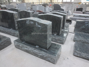 Moderna Lapide Verticale Economica in Granito e Monumento Realizzato in Verde per Cimitero Design Grafico Jinghuang American America CN;FUJ JH - Product Image 5