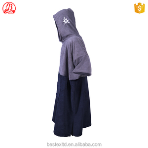 Telo <span class=keywords><strong>da</strong></span> mare con cappuccio per adulti etichetta intrecciato Poncho - Product Image 2