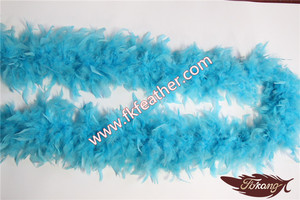 65 Gramos Azul Pavo Chandelle Boa de Plumas Para la Decoración Árabe Sexy Baile Del Vientre - Product Image 5