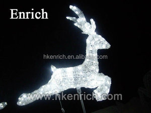 Decoración de la navidad 120 cm LED Light up de acrílico reno interior / exterior - Product Image 2