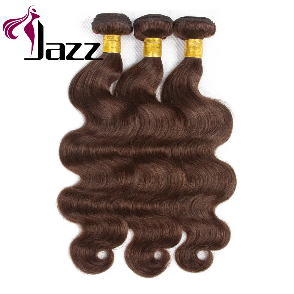 Tangle and shedding free chocolate human hair weave long chocolate hair extension