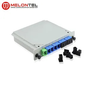 MT-1081-8 Hoàn Toàn Thả 1*8 Loại Sợi Quang Cassette Loại Hộp PLC Splitter Với SC UPC Adaptor