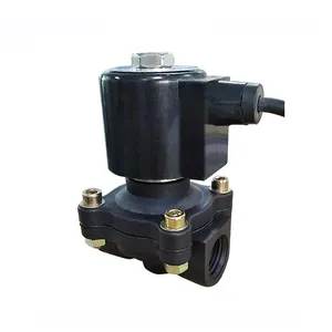 COVNA-Válvula Solenoide sumergible de plástico PVC, DN15, 1/2 pulgadas, 2 vías, 12V CC, normalmente cerrada, IP68