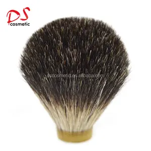 DISHI shaving brush knot Wholesale cheap top quality natrual black badger shaving brush knot badger hair