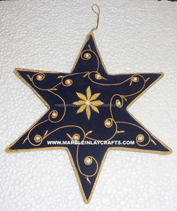 Estrella con cuentas para árbol de Navidad y decoración - Product Image 1