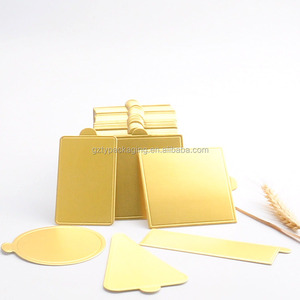 New Product Mini Gold <strong>Cake</strong> <strong>Boards</strong> With Handle - Product Image 1