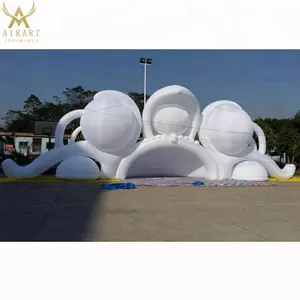 large white party tent inflatable structure building igloo house