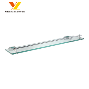 Estante <span class=keywords><strong>de</strong></span> Pared Moderno <span class=keywords><strong>de</strong></span> Metal y <span class=keywords><strong>Vidrio</strong></span> Templado Cromado, Ecológico, <span class=keywords><strong>para</strong></span> <span class=keywords><strong>Baño</strong></span>, Hotel o Apartamento - Product Image 4