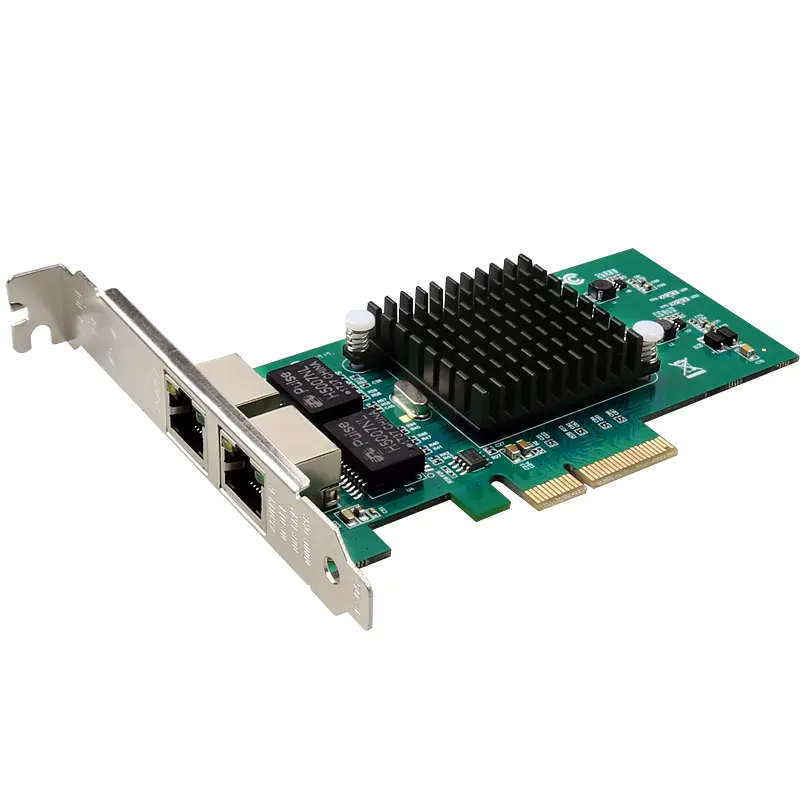 DIEWU RJ45 lanネットワークGigabit 10/100/1000Mbps 1G 82576 PCIe 4x Server Mini Lan Card