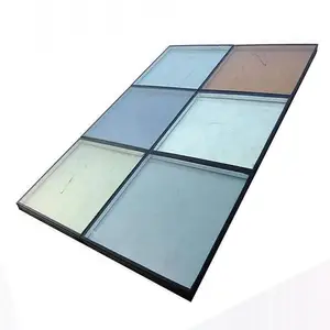 Vidro refletor para paredes, vidro espelhado semi-transparente para decoração de faca de construção