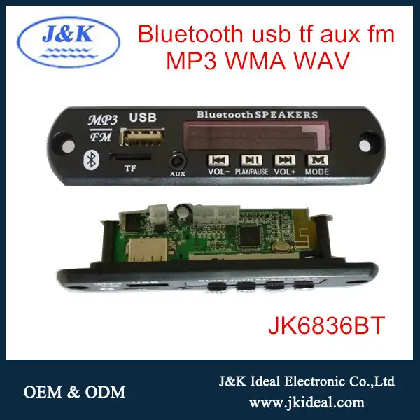 JK6836BT MP4/MP5/Bộ Giải Mã mp3 Khuếch Đại Âm Thanh SD/USB Mô-đun Máy Nghe Nhạc