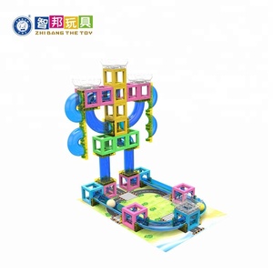 New magnetic rod educational 3D building blocks with marble race game - Product Image 5