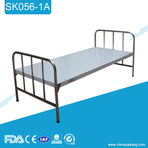 SK056-1A Cama plana barata del hospital médico del acero inoxidable - Product Image 1