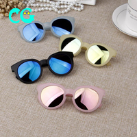 2022 Fashion Brand Kids Zonnebril Retro Uv Bescherming Baby Zonnebril Meisjes Jongens Glassesc Candy Matte Kinderen Zonnebril