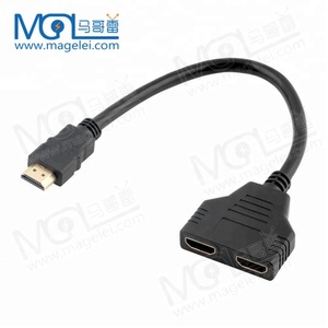 30CM 24k placcato in oro 1 in <span class=keywords><strong>2</strong></span> Out <span class=keywords><strong>HDMI</strong></span> a <span class=keywords><strong>HDMI</strong></span> Splitter cavo <span class=keywords><strong>adattatore</strong></span> per HDTV - Product Image 6