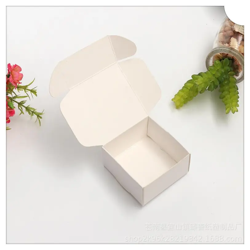 cheap paper cardboard box flat packed for shipping earphone earbuds accessory ring packing