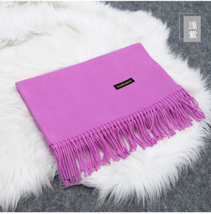 وشاح باشمينا نسائي شتوي عالي الجودة بلون سادة شال نسائي تقليدي عالي الجودة - Product Image 3