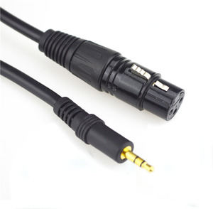 Haute qualité 3 Broches <span class=keywords><strong>XLR</strong></span> mâle à 3.5mm mini <span class=keywords><strong>JACK</strong></span> stéréo audio <span class=keywords><strong>femelle</strong></span> <span class=keywords><strong>xlr</strong></span> câble câble dmx - Product Image 1