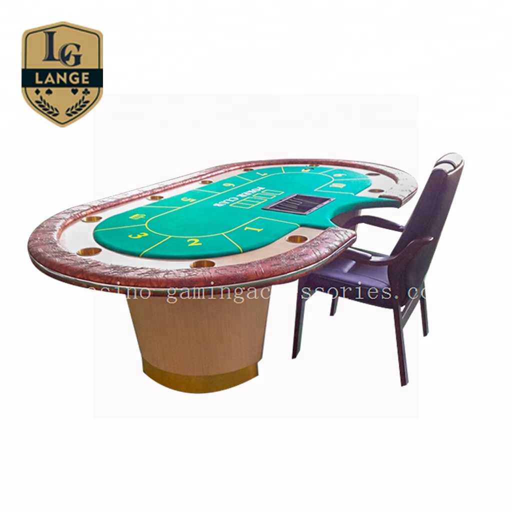 Set Permainan Poker Meja Poker Texas Hold'em Mewah