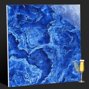 Azulejo moderno Foshan esmaltado 800x800 azulejos de porcelana de mármol azul oscuro azulejo de Piso <span class=keywords><strong>6</strong></span> caras para pared Interior - Product Image 2