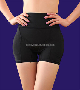 Braguitas Moldeadoras de Cadera con Relleno para Mujer, Control de Abdomen, Tallas Grandes <span class=keywords><strong>M</strong></span>/<span class=keywords><strong>L</strong></span>/XL/2XL, Nailon/Spandex, Negro/Nude, Mediano - Product Image 2
